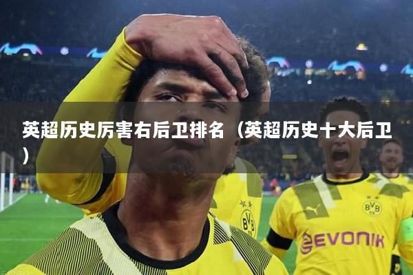 英超历史厉害右后卫排名（英超历史十大后卫）